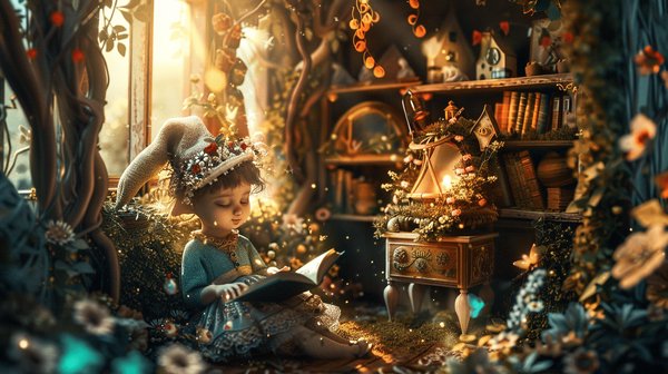 Conteuse d'histoire pour enfant : elle sert aussi de boîte à musiques